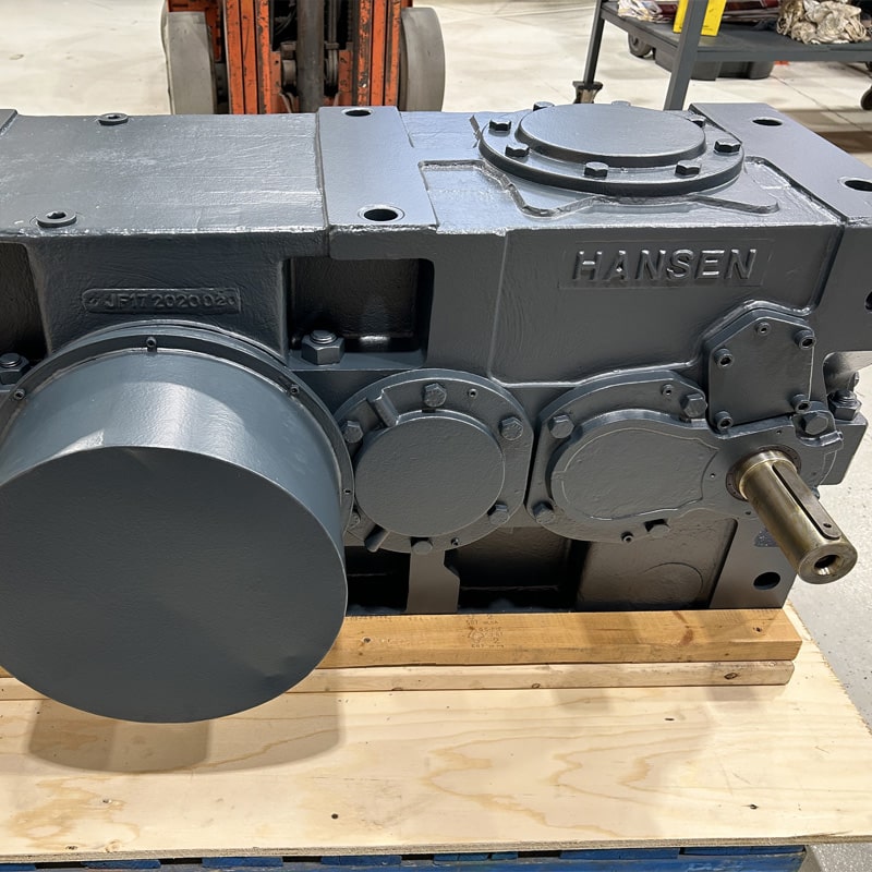 Hansen industrial gearbox — fully rebuilt, dyno-tested, ready to ship